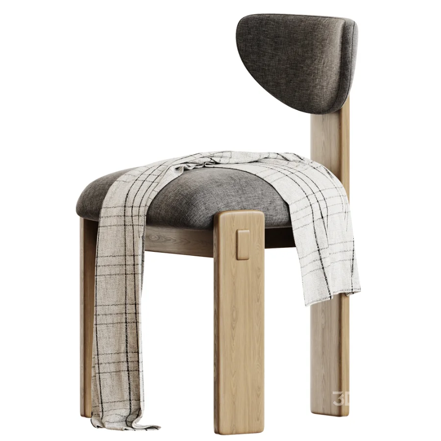 Elio Upholstered Oak Dining Chair Image 4