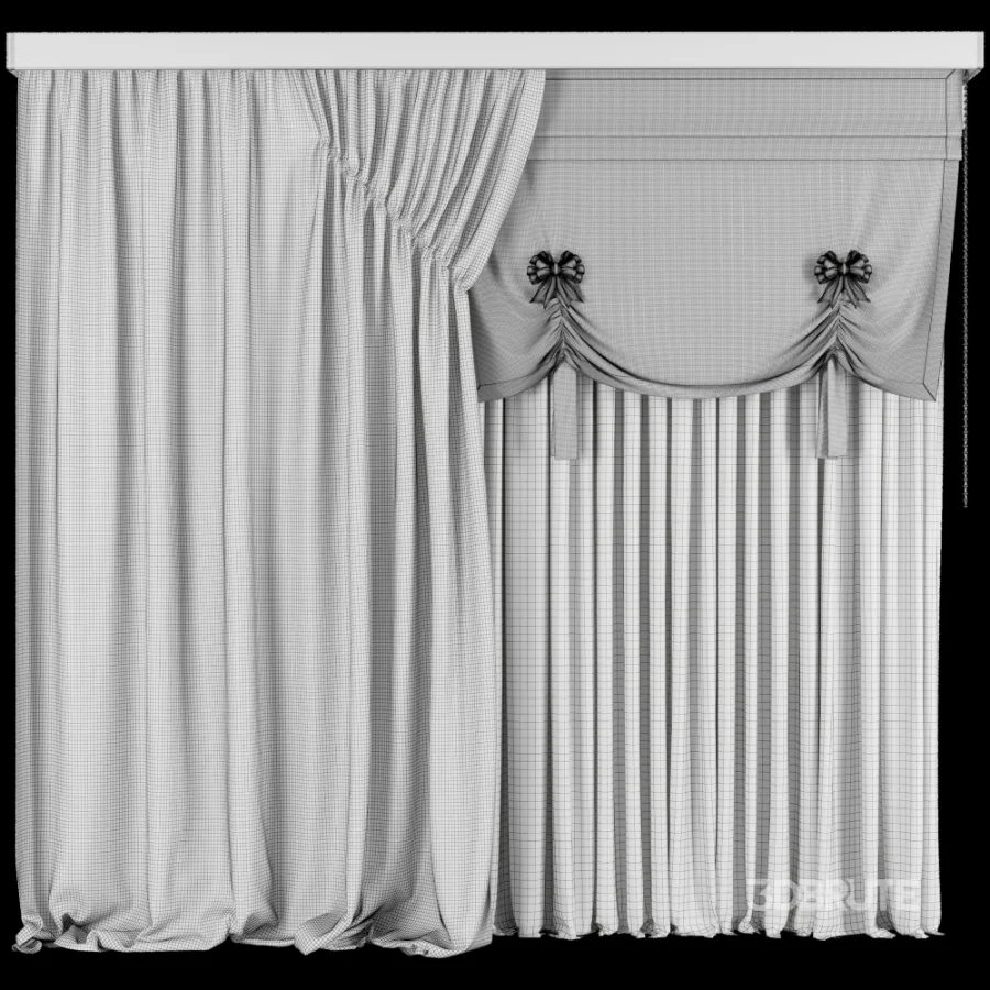 Silk and Cotton-Curtain Set 106 Image 5