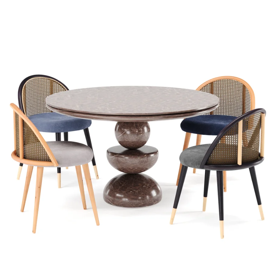 D138 Dining Set By Marble table Image 3