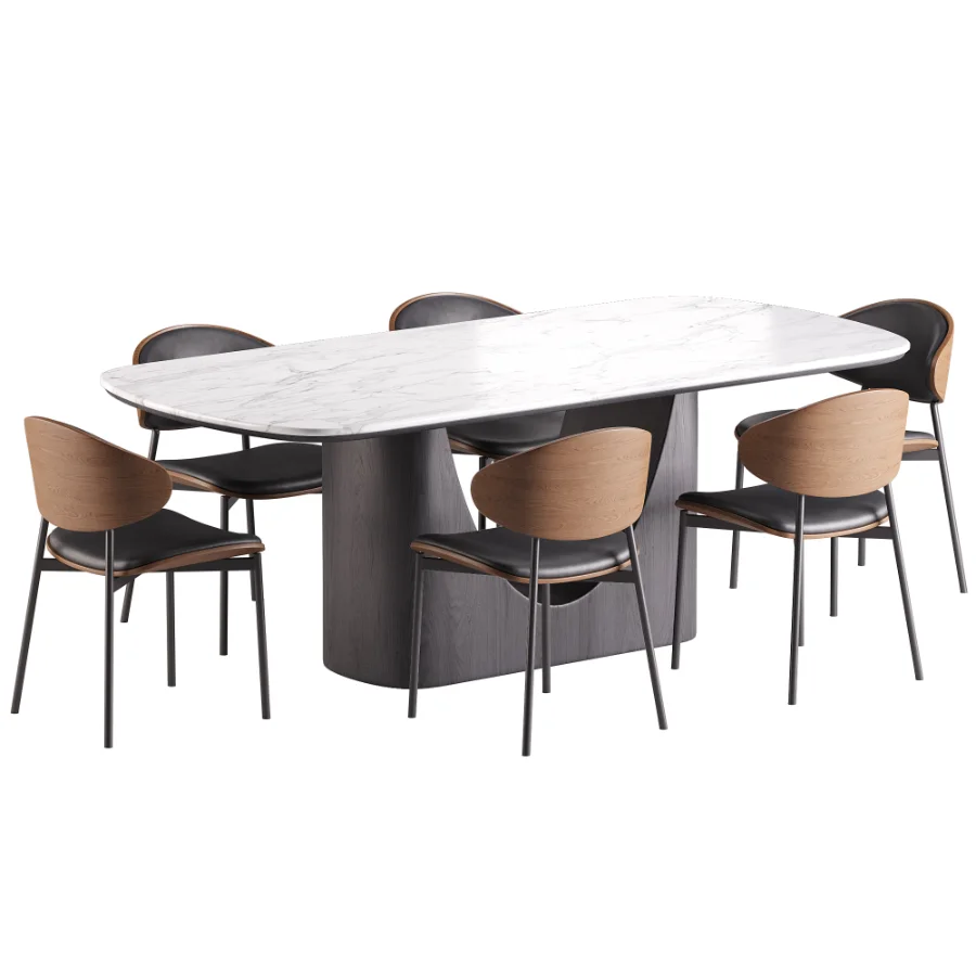 Lars Chair and Arcen Table Image 4