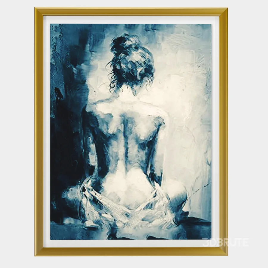 D162 abstract naked woman Love art Image 2