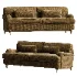 Daphnis Oatmeal Fabric Sofa 3 Seater - Thumbnail 4
