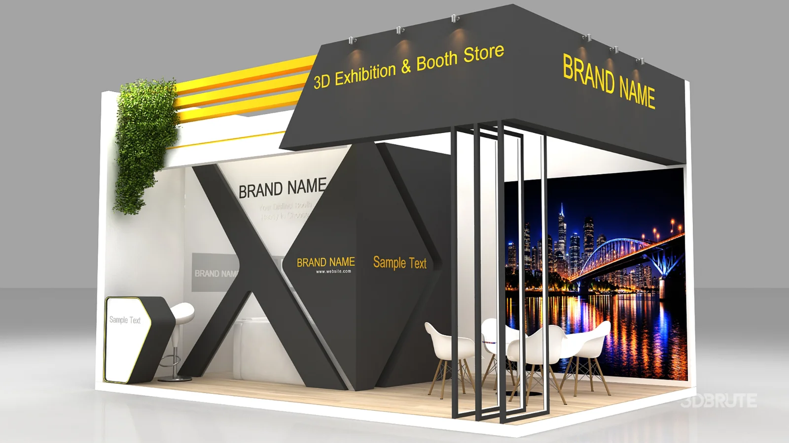 Exhibition Booth 3D Model Image 6
