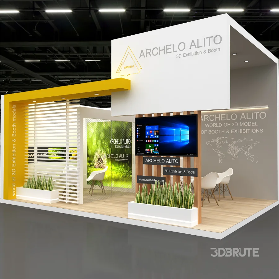 3d kiosk booth exhibition Image 1