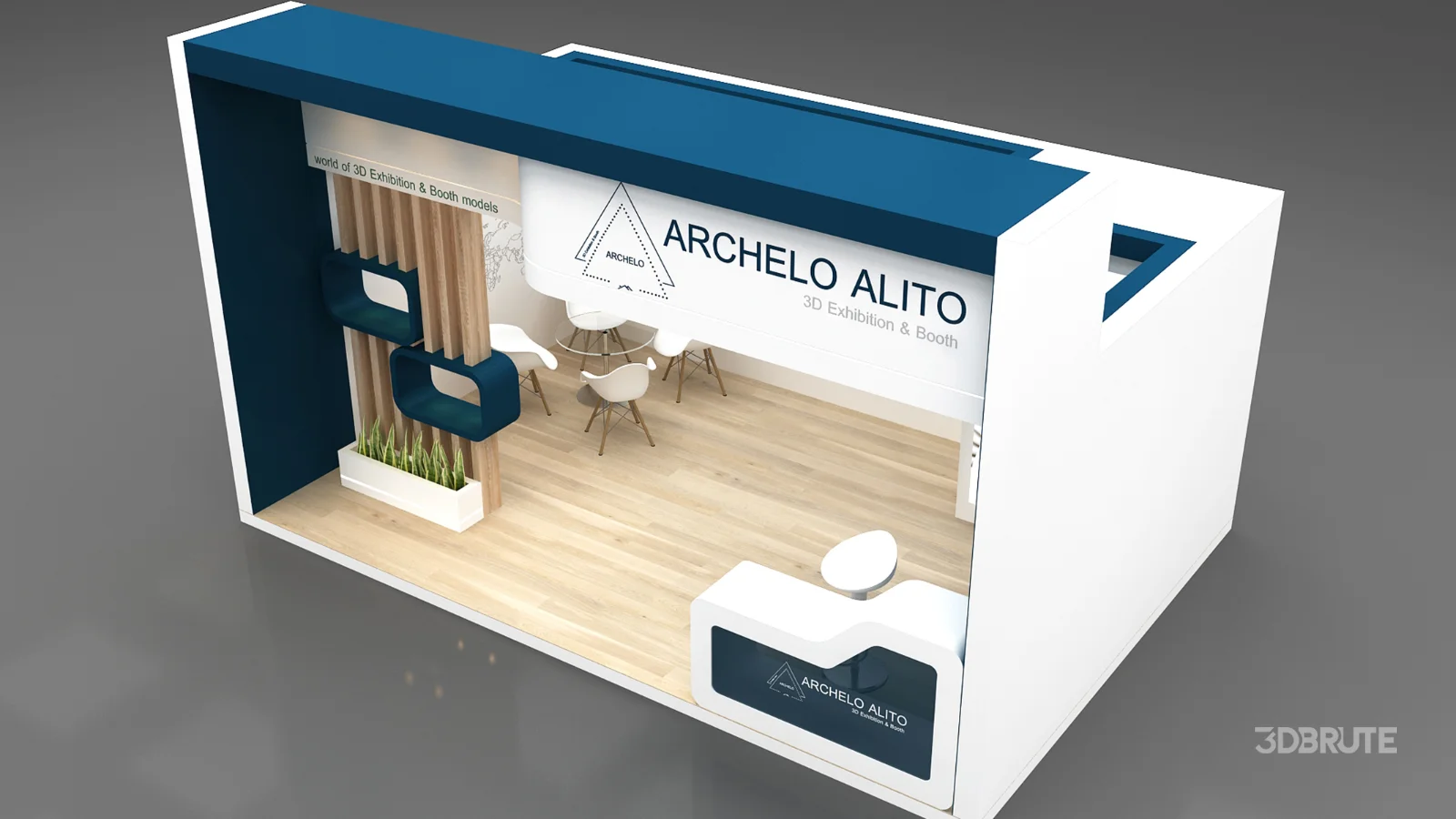 Exhibition Booth 3D Model Image 6