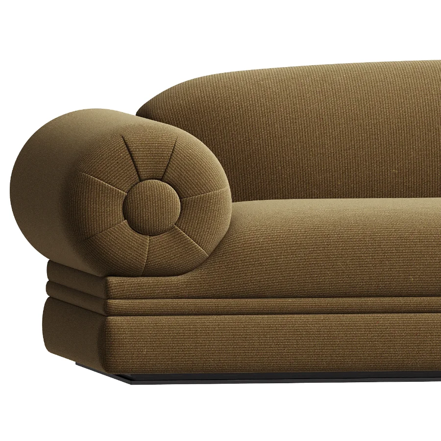 Beige Jacquard Sofa Louison Image 4