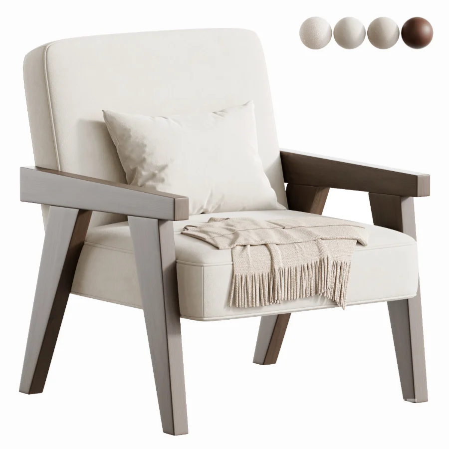 Zara Home The walnut armchair Image 1