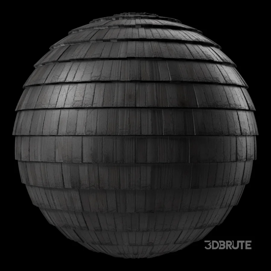 D264 Wood Roofing by Snow – Sbsar Seamless PBR 4k Image 1