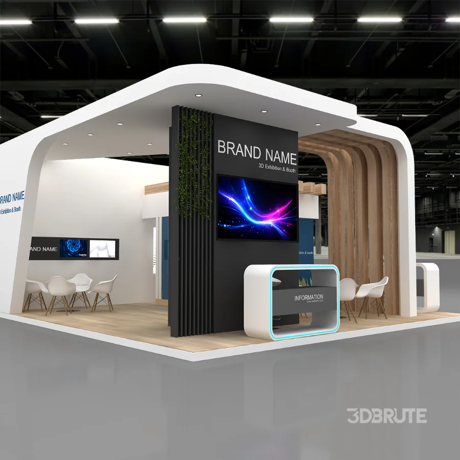 Exhibition Booth 3D Model Image 1