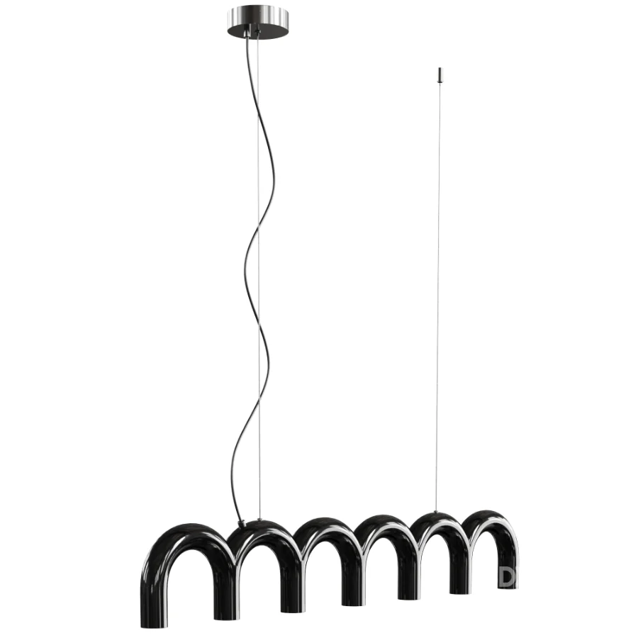 Arch Straight Pendant Light by Olbure Image 6