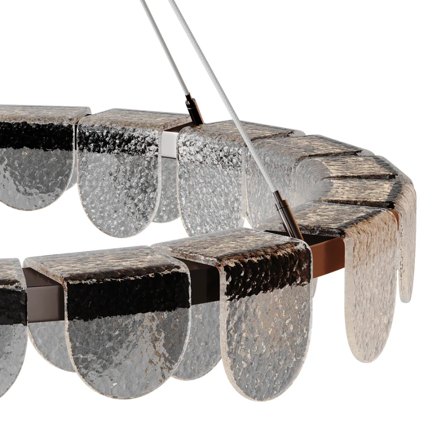 Riverbed Circular LED Pendant Light Image 4