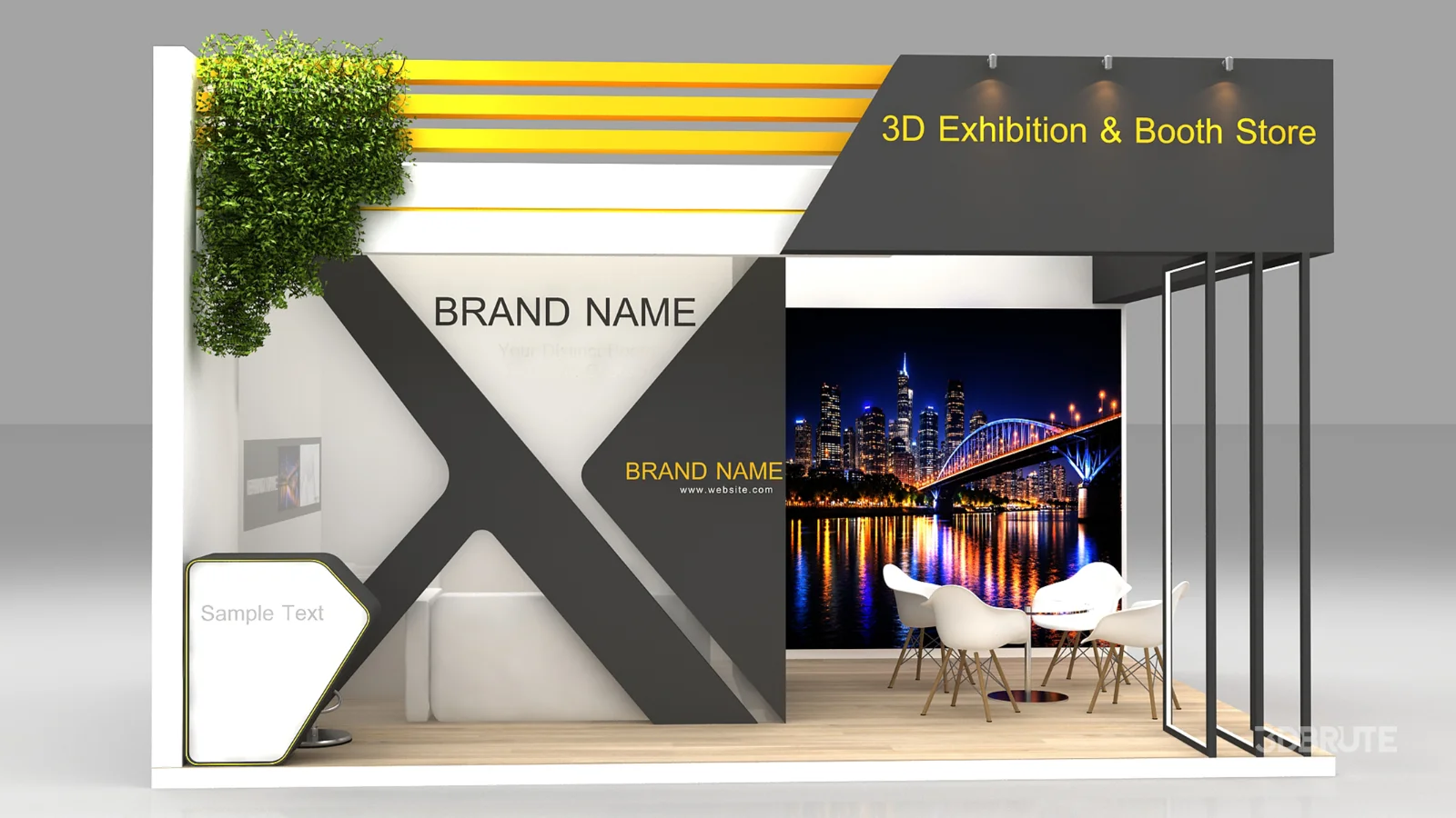 Exhibition Booth 3D Model Image 3