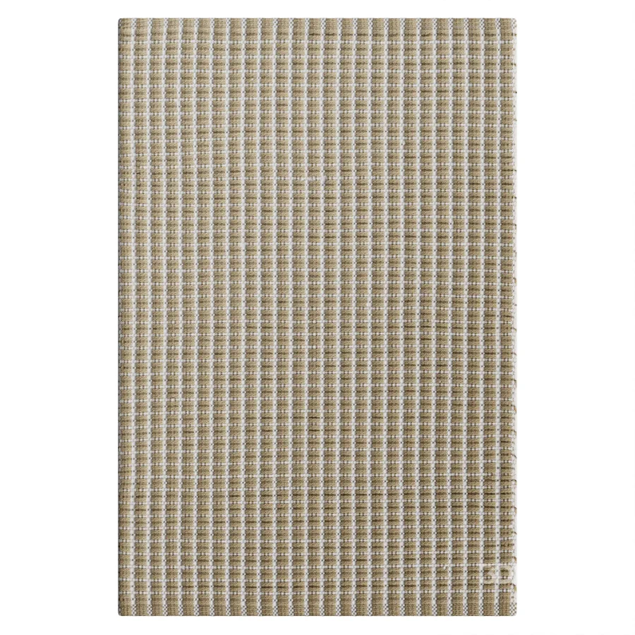 Gridiron Wheat Handwoven Indoor Outdoor Rug Image 2