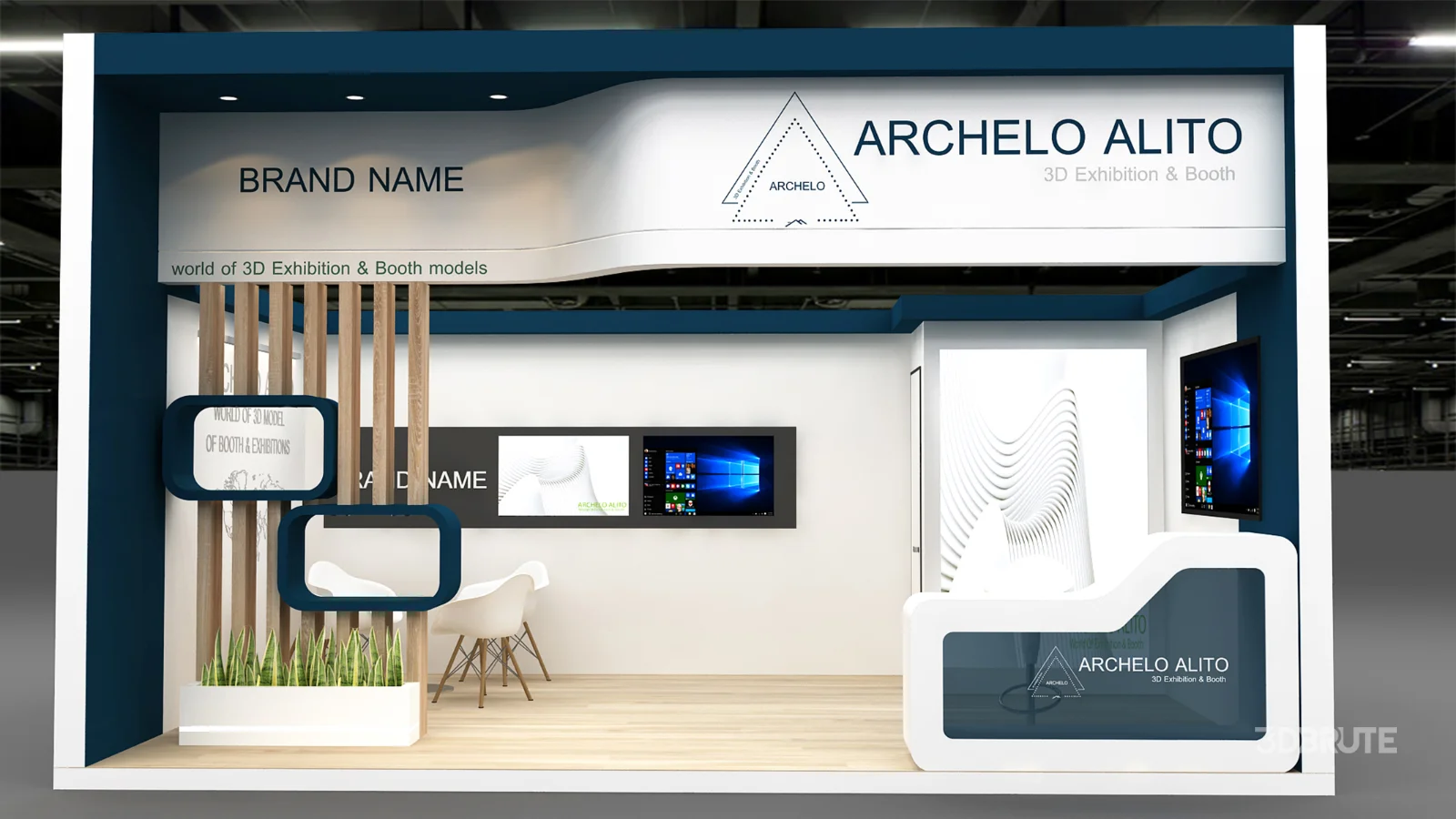 Exhibition Booth 3D Model Image 3