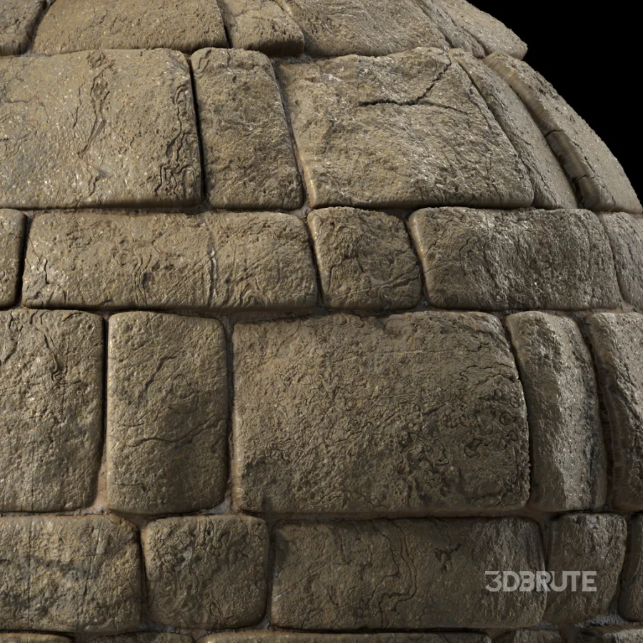 D314 Decorative Slat Stone wall – Sbsar Pbr 4k Seamless Image 5