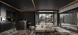 Modern living room and dining room interior scene - Thumbnail 2