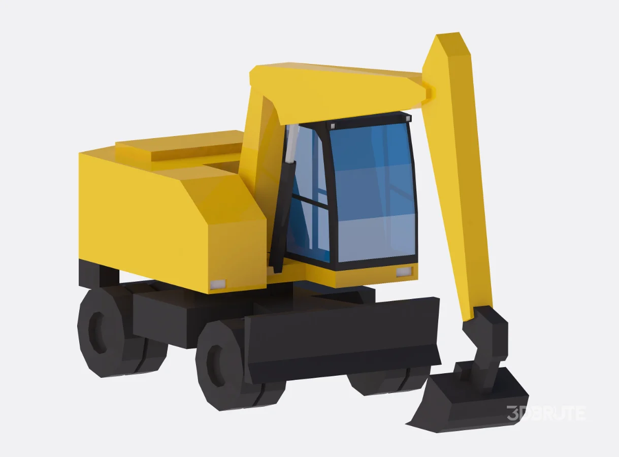 Excavator Construction Loader M317 Simplified Image 2