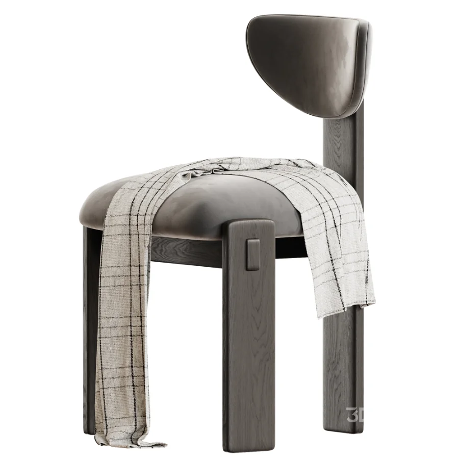 Elio Upholstered Oak Dining Chair Image 6