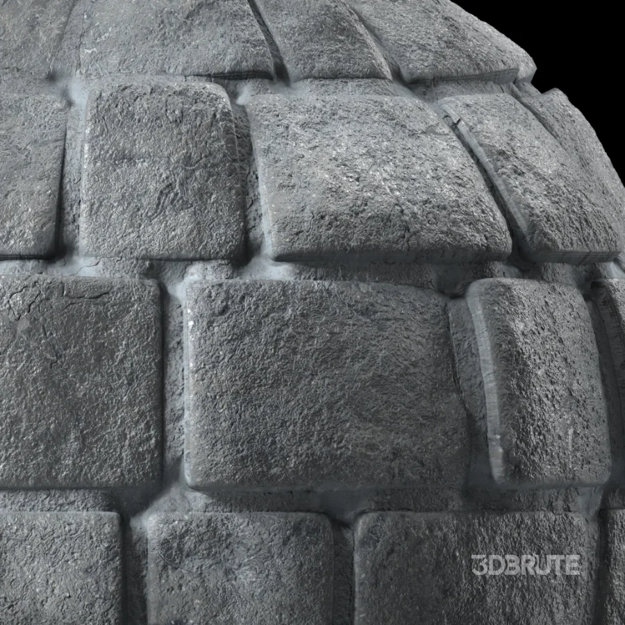 D318 Decorative Slat Stone wall – Sbsar Pbr 4k Seamless Image 4