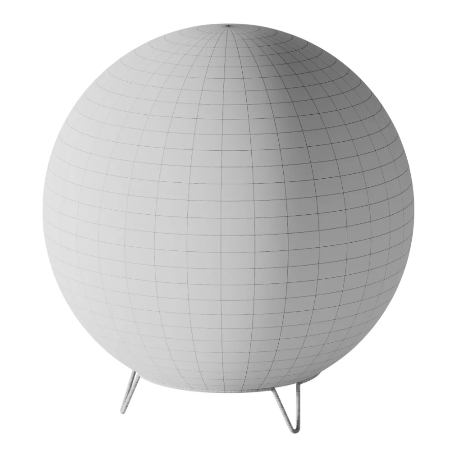 Round LED Japanese Style Lantern Rice Paper Desk Lamp Image 9