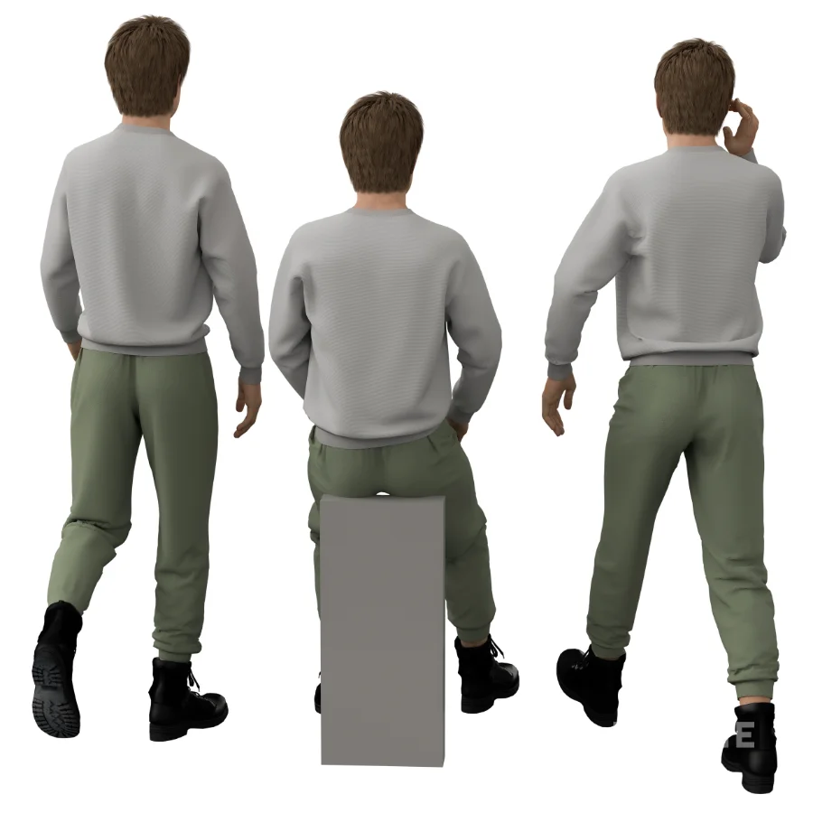 Casual Man wear a Sweatshirt Image 1