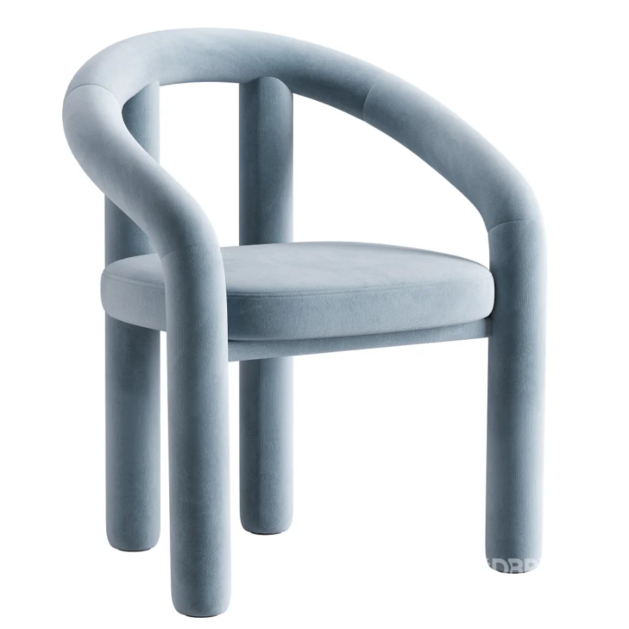 Velvet Armchair Calan Image 2