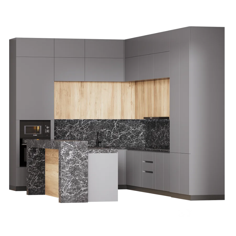 Modern_style kitchen set in 4 different designs Image 6