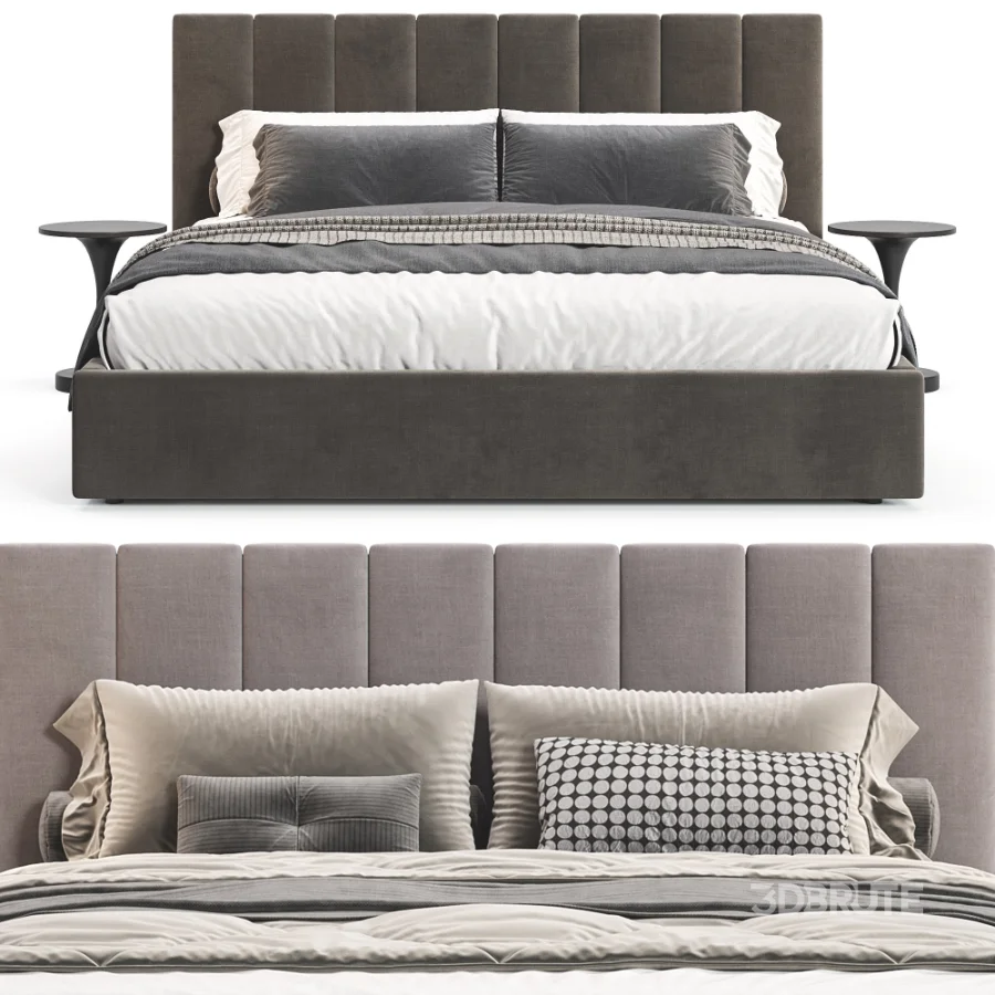 Emmett Channeled Low Profile Bed Image 6