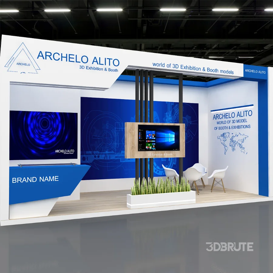3D Exhibition Booth Model Image 1