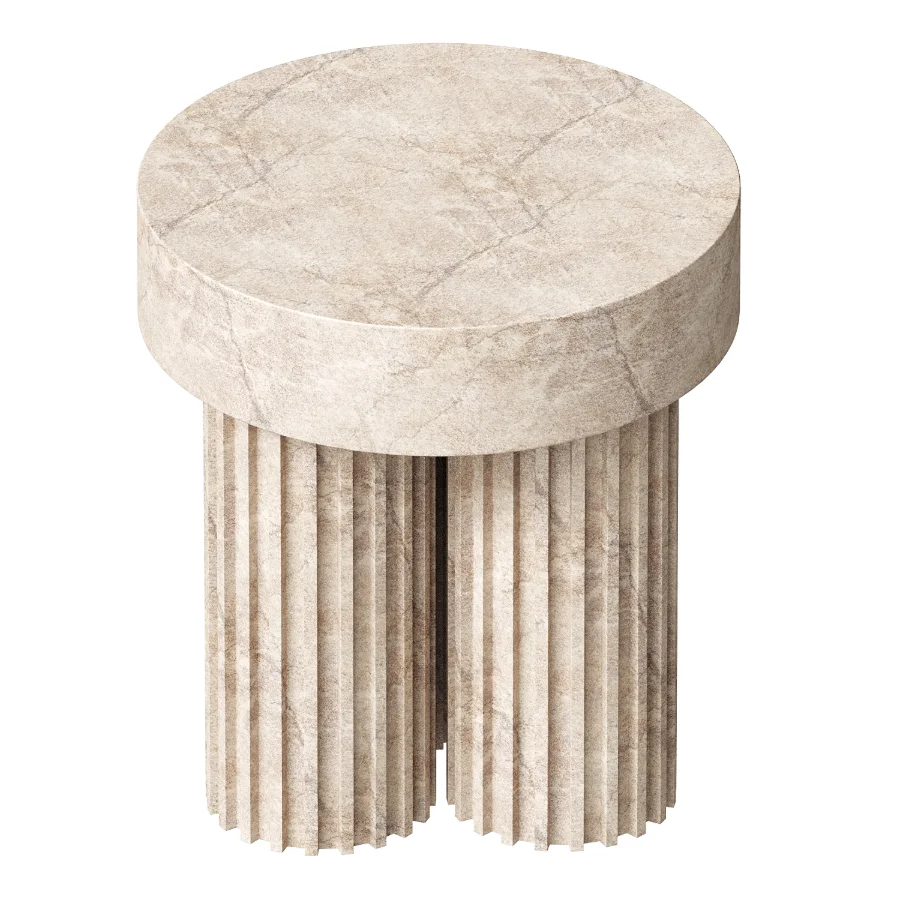 Isabella Round Marble Side Table Image 2