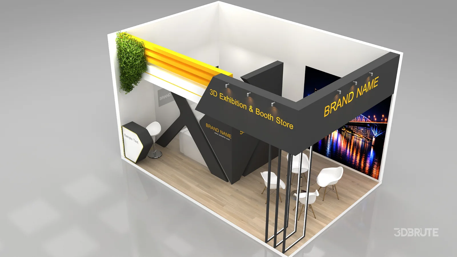 Exhibition Booth 3D Model Image 5