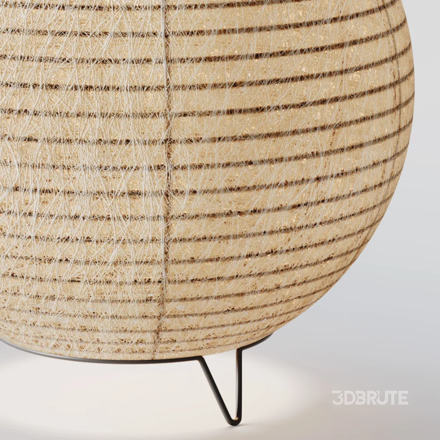 Round LED Japanese Style Lantern Rice Paper Desk Lamp Image 7