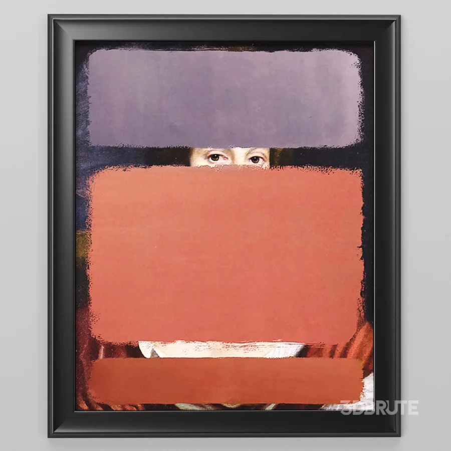 D166 RED & PURPLE Canvas print Image 3