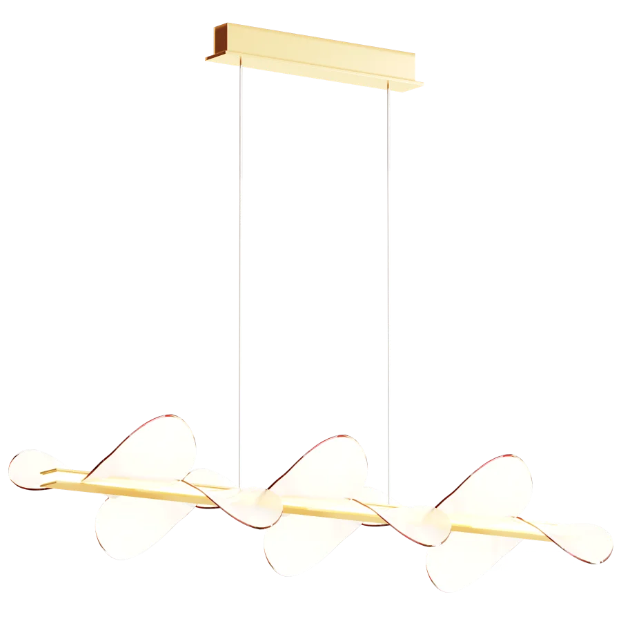 Italian LED Chandelier Flower Petals Image 2