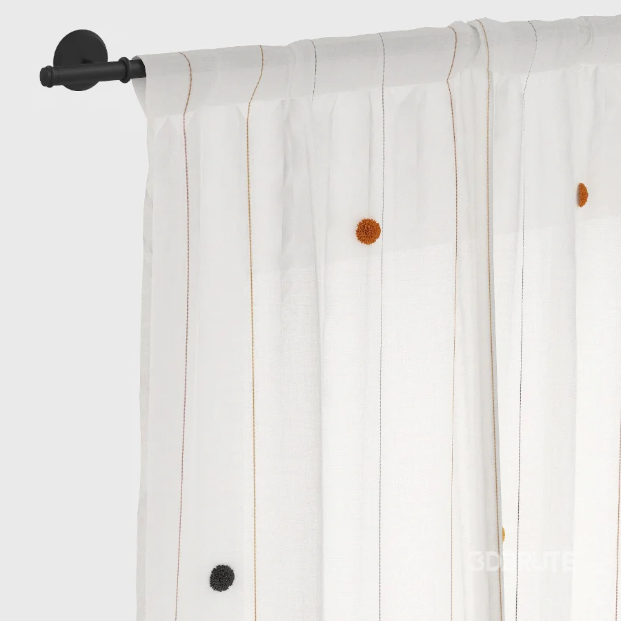 Tulle with pom-poms ZARA Image 2