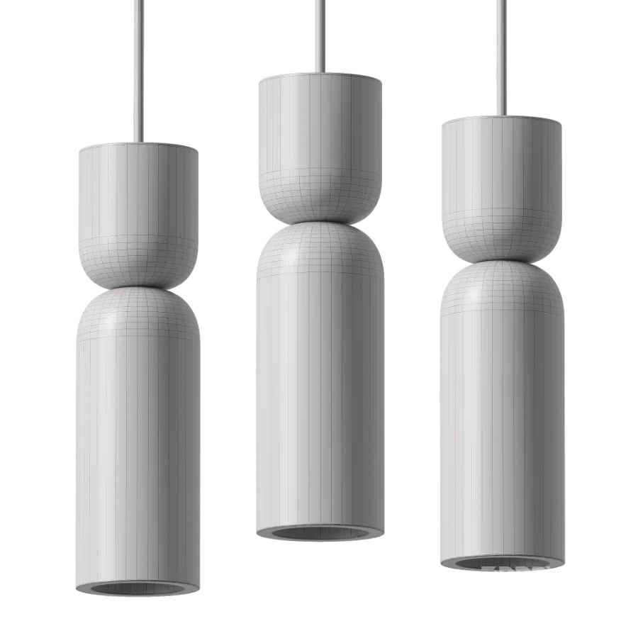 Traditional Vintage Round Column Pendant Lights Image 4