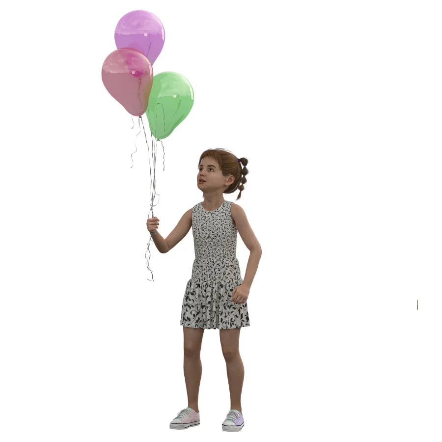 kids with balloon Image 5