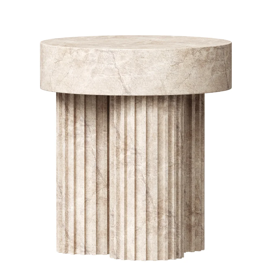 Isabella Round Marble Side Table Image 3
