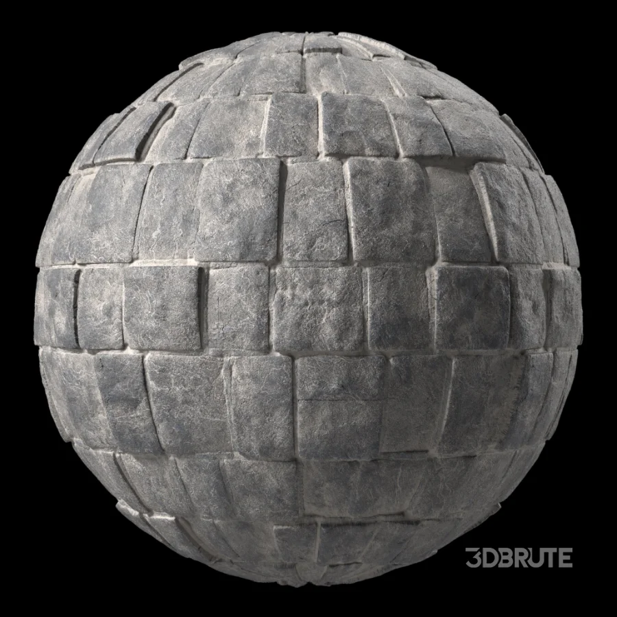 D318 Decorative Slat Stone wall – Sbsar Pbr 4k Seamless Image 1