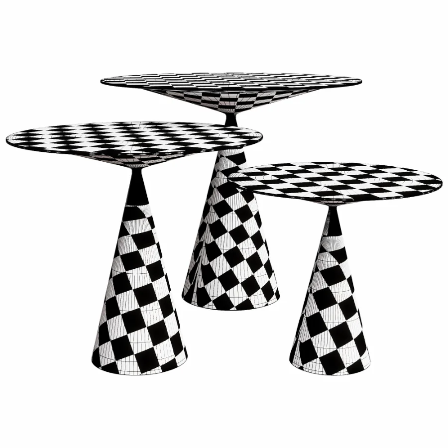 Round Side Table Set By Desalto Image 1