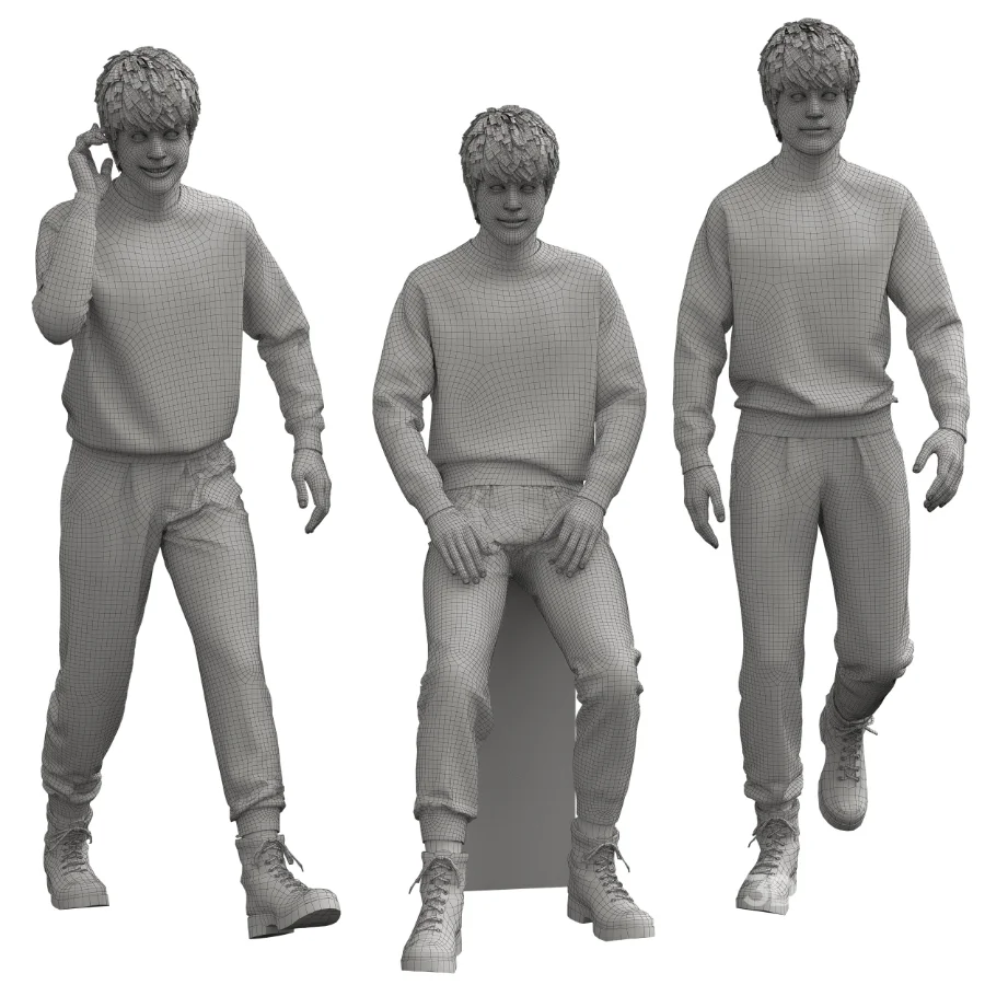 Casual Man wear a Sweatshirt Image 4