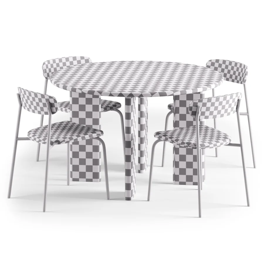 Cove Fabric Dining Chair and Mara Round Dining Table Image 6