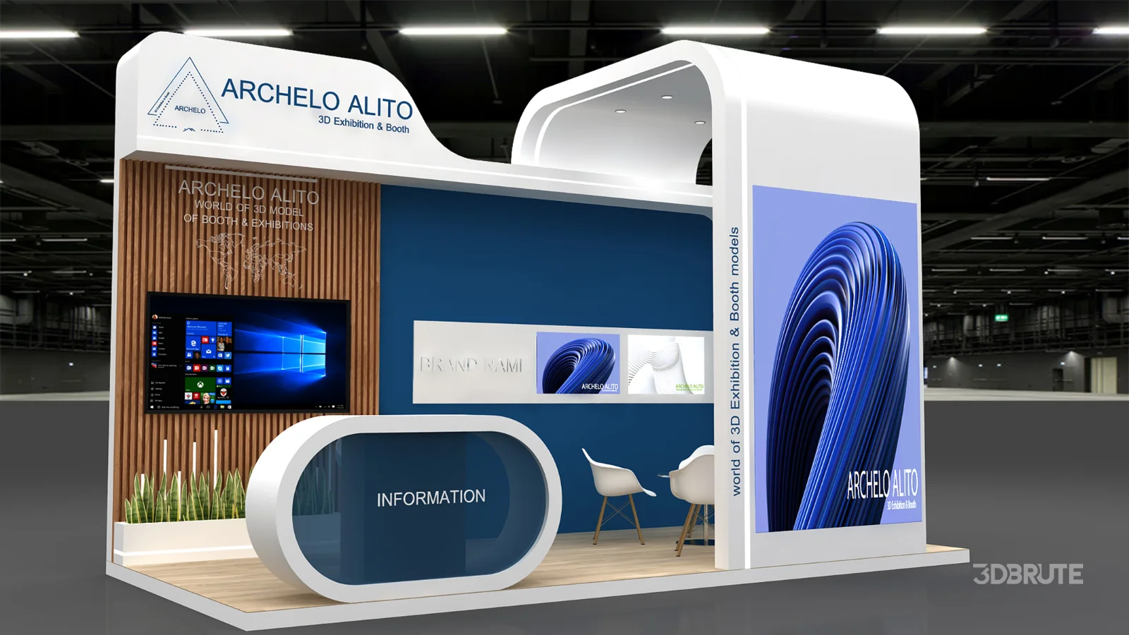 Exhibition Booth 3D Model Image 4