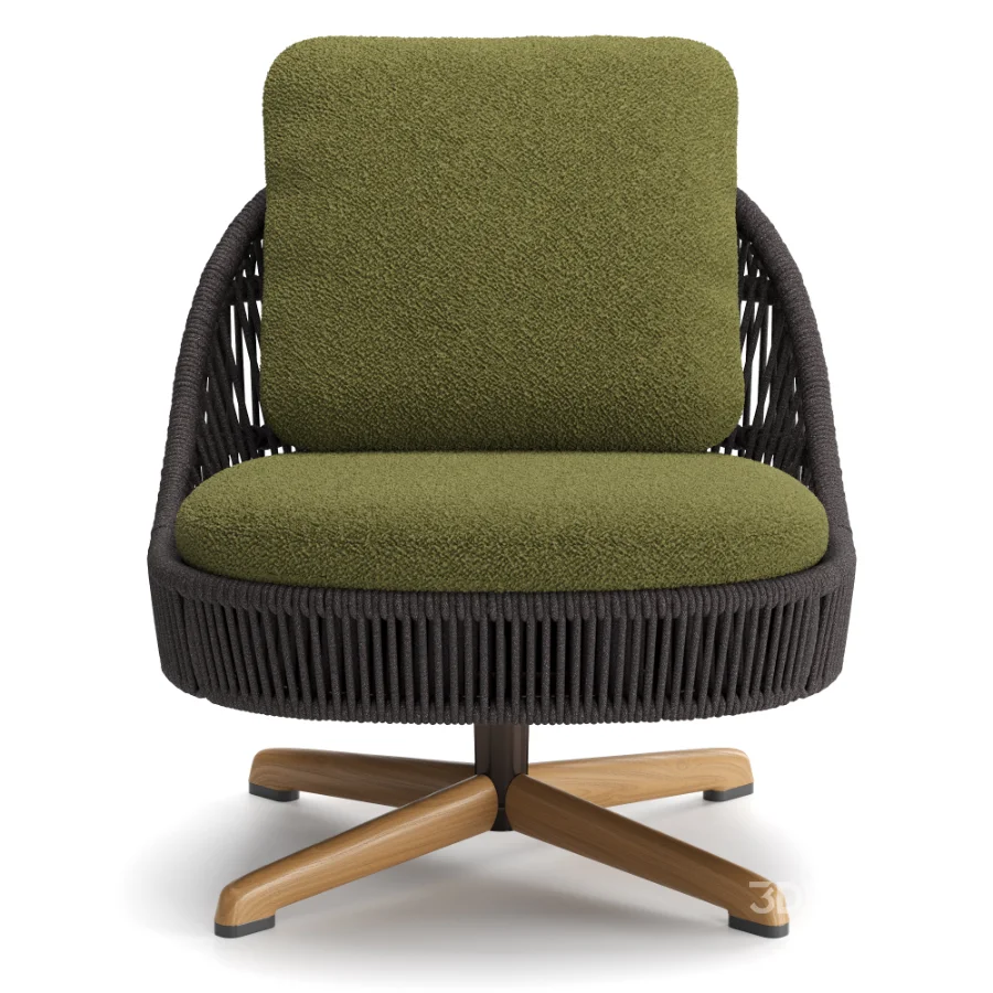 Sendai Cord Outdoor Lounge Armchair Image 6