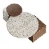 Oraine Travertine Coffee Table Set - Thumbnail 4