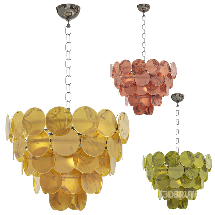 Chandelier Disk 57 murano lamp Image 6