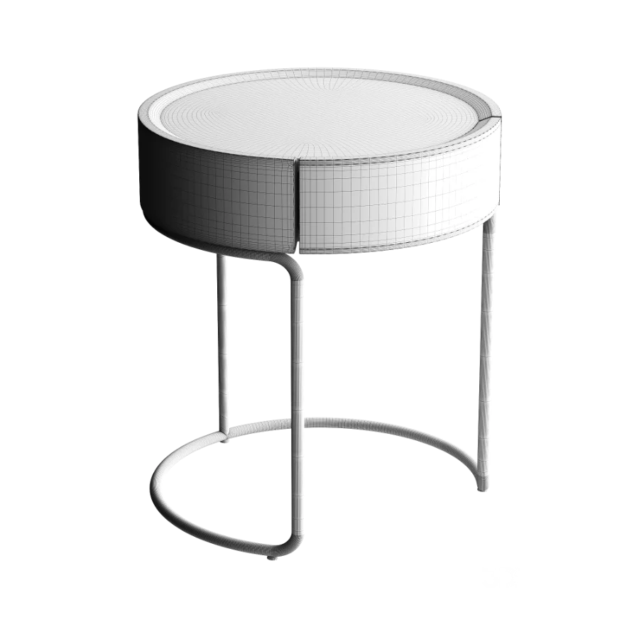 Marcos Scandinavian Round Side Table Image 2