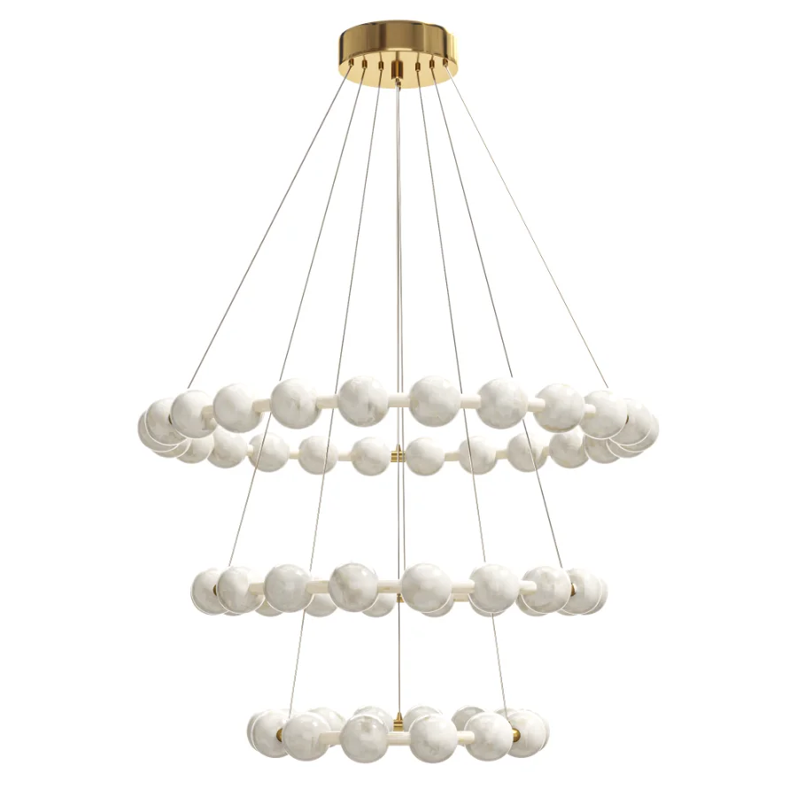 pendant lamp Художественные светильники из испанского алебастра для гостиной. Image 1