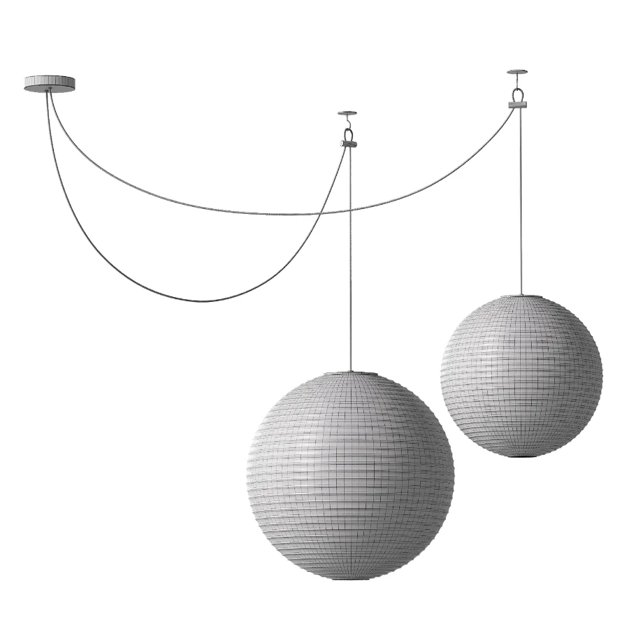 Noguchi Akari Japanese Style Pendant Light Image 6