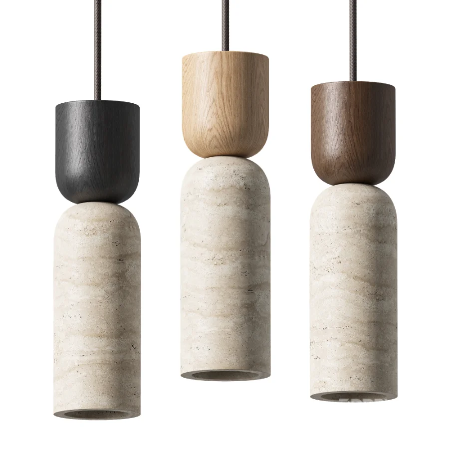 Traditional Vintage Round Column Pendant Lights Image 3